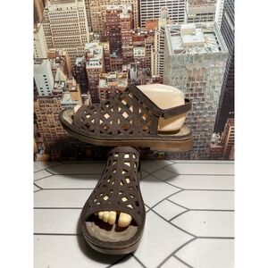 Naot Sandals Womens 40 Brown Amadora Slingback Strappy Leather Comfort Open Toe